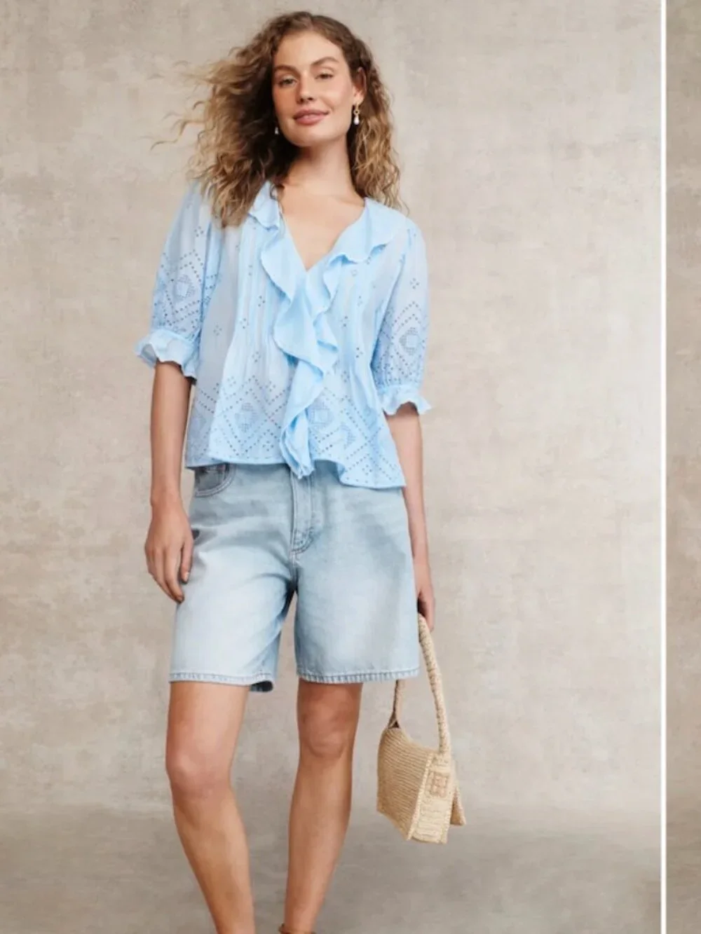 The Madewell Pin Tucked Ruffled Puff-Sleeve Top
